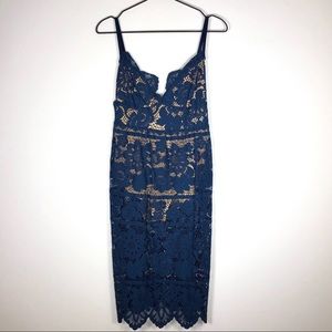 For Love and Lemons // Gianna Lace Midi Dress